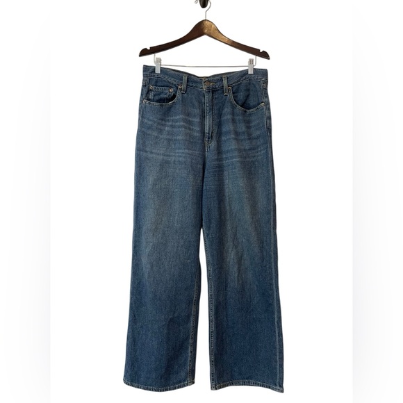 Women’s High Loose Levi’s Jeans‎ Size 31  Wide Leg Y2K 90’s Inspired Medium Wash - Picture 7 of 11